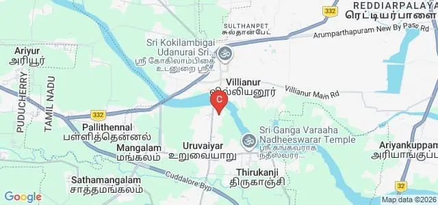 Achariya Arts and Science College, Villianur Map