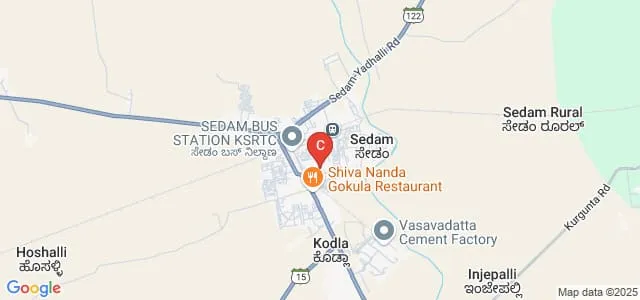 Government First Grade College, Sedam Map