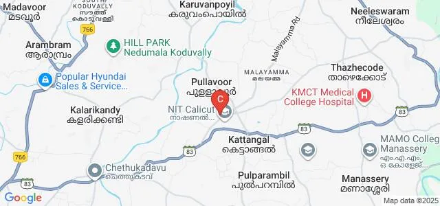 Dayapuram Arts and Science College for Women, Kattangal Map