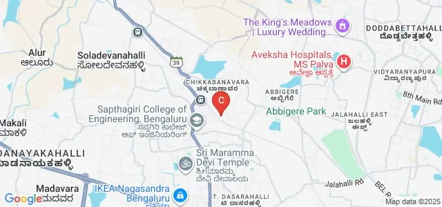 RR Institute of Advanced Studies, Bangalore Map