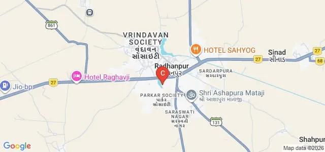 Amarjyot M Ed College and Smt Jayaben Dhirajlal Thakkar Pumpwala B Ed College, Radhanpur Map