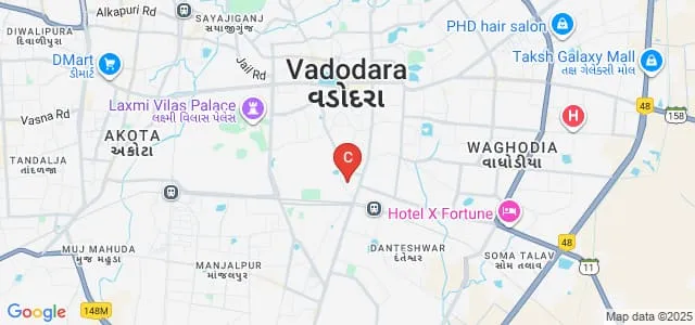 C K Shah Vijapurwala Institute of Management, Vadodara Map