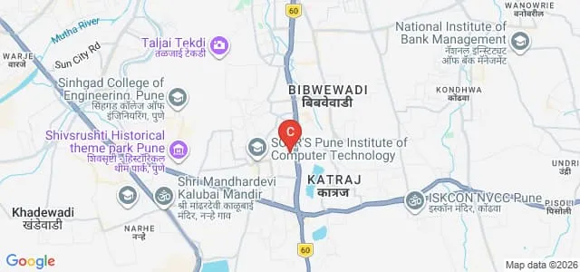 School For Skill Development and Allied Health Sciences, Bharati Vidyapeeth, Dhankawadi Campus Map