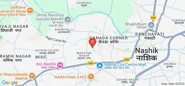 Sir Dr M S Gosavi College of Commerce, Nashik Map
