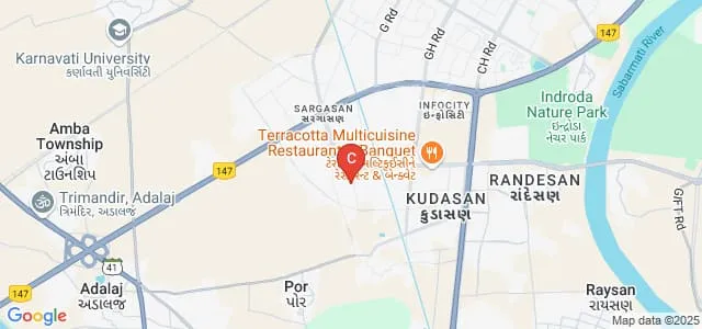 Kameshwar BCA College, Gandhinagar Map