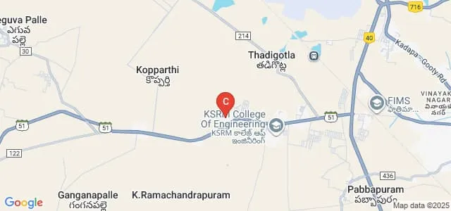 Sri Datta Sai School of Business, Kadapa Map