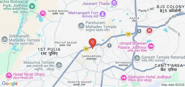 Vyas College of B Ed, Jodhpur Map