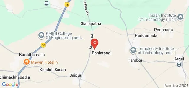 Einstein School of Engineering, Khordha Map