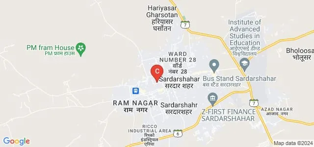 Shree Mahaveer TT College, Sardarshahr Map