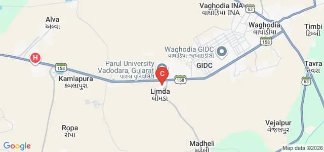 Parul Institute of Commerce, Vadodara Map
