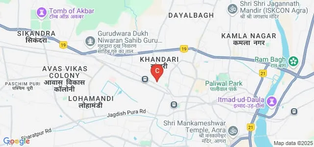 Bhaavya Technical Institute, Agra Map