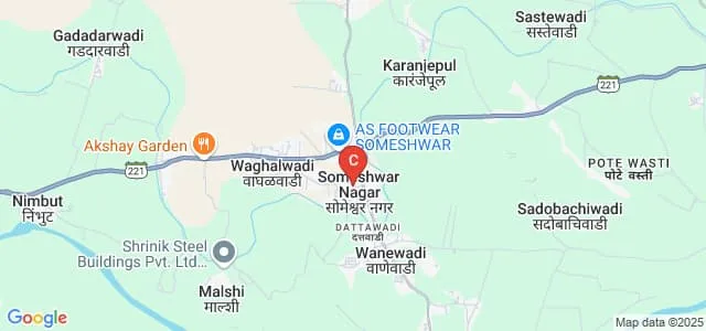 Shri Someshwar Shikshan Prasarak Mandal's Sharadchandra Pawar College of Engineering and Technology, Someshwarnagar Map