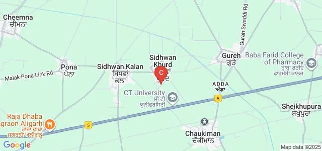 GHG Institute of Law for Women, Sidhwan Khurd Map