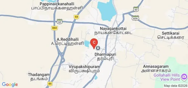 Government Dharamapuri Medical College, Dharmapuri Map