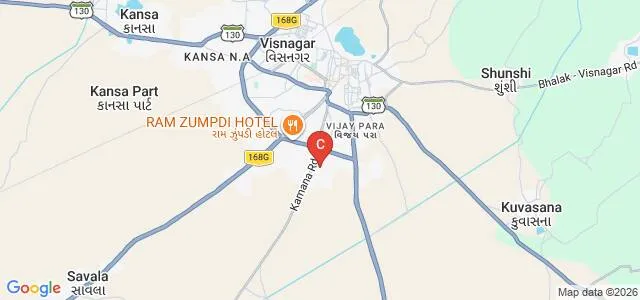 Nootan Medical College and Research Centre, Visnagar Map