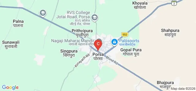 Chambal B Ed College, Morena Map
