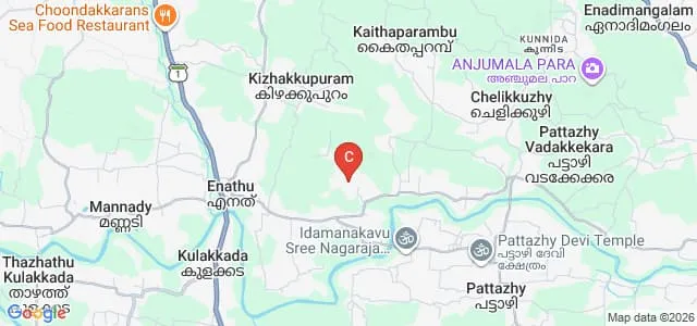 KVVS College of Science and Technology, Adoor Map