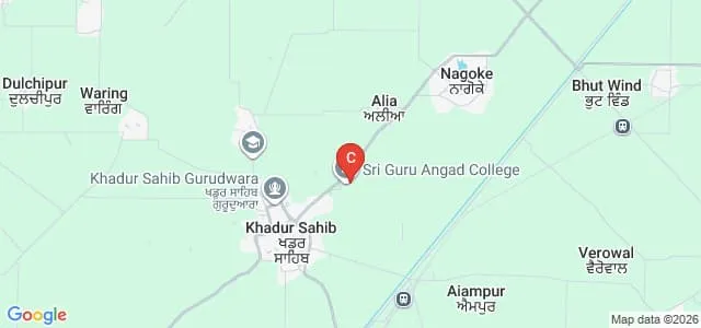 Sri Guru Angad College of Education, Tarn Taran Map