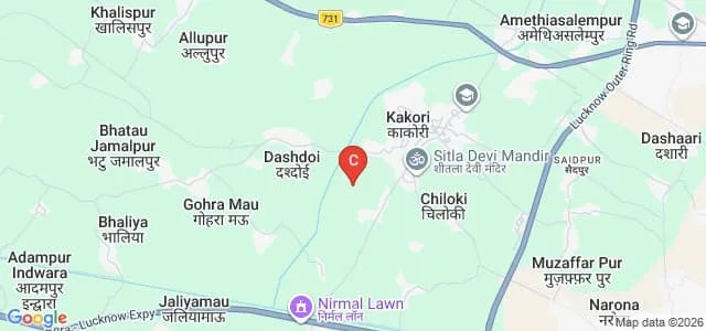 Dr MC Saxena College of Education, Lucknow Map