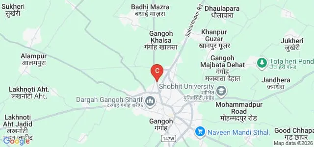 Institute of Professional Studies, Gangoh Map