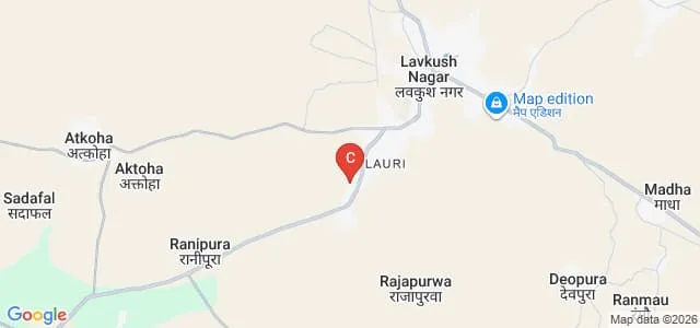 Srajan Mahavidhyalaya, Lavkush Nagar Map