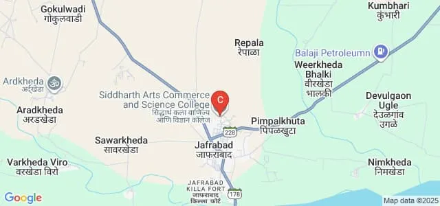 Sillod Shikshan Sanstha Aurangabad's Siddharth Arts Commerce and Science College, Jafrabad Map