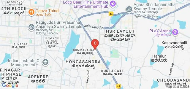 ICAT Design and Media College, Bangalore Map