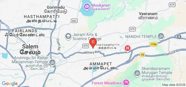Sakthi Kailash College of Education for Women, Salem Map