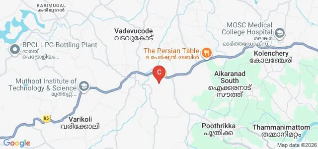 Patriarch Ignatius Zakka-Ist Training College, Malecruz Map