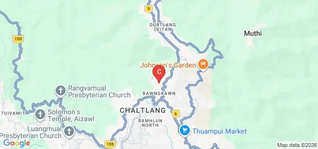 Government J Thankima College, Aizawl Map