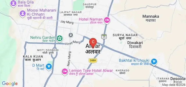 Sanskar College of Education, Alwar Map