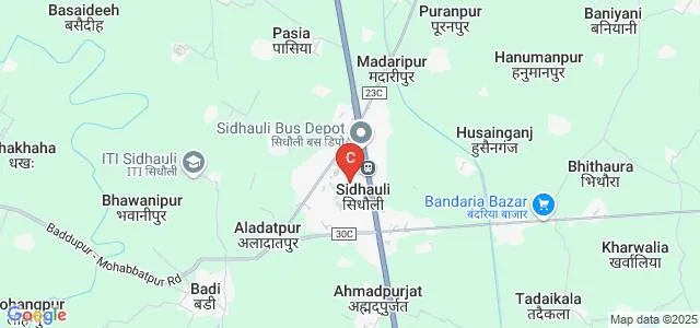 Sri Gandhi Mahavidyalaya, Sitapur Map