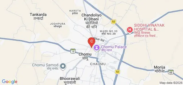 Late Kumari Laxmi Badhala Education and Research Institute, Jaipur Map