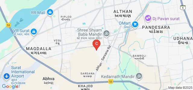 Bhagwan Mahavir College of Pharmacy, Bharthana Map
