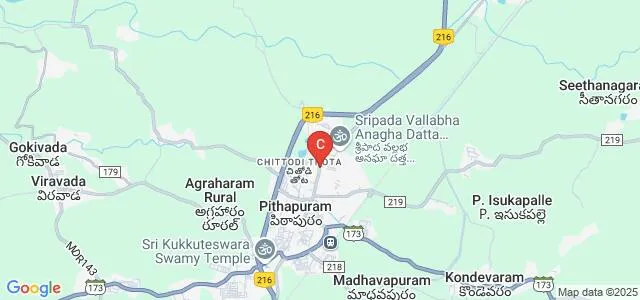 YRL College of Arts and Science and Technology, Pithapuram Map