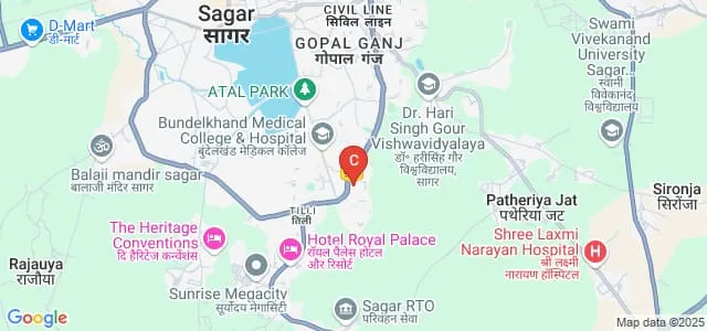 Shri Rawatpura Sarkar College, Sagar Map