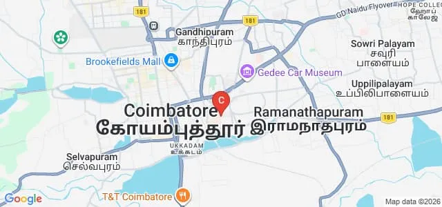 Government Arts College, Coimbatore Map