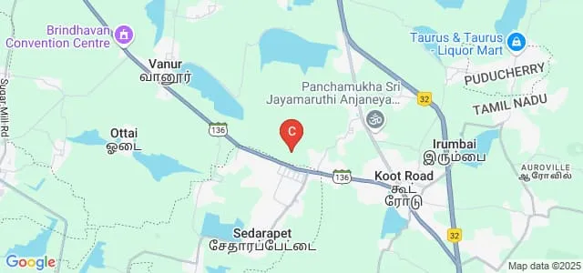 Sri Aravindar Arts and Science College, Villupuram Map