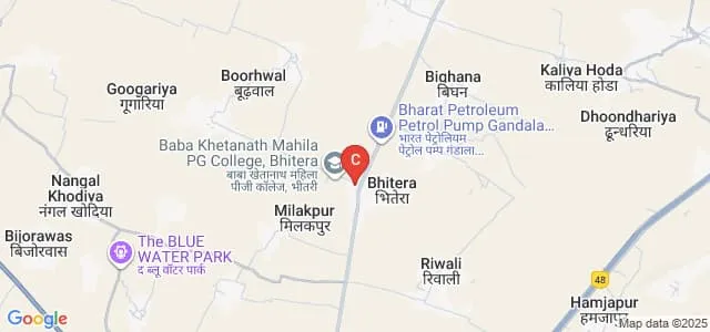 Seth Rajnarayan Gupta Mahila Law College, Bhitera Map