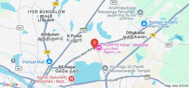Meenakshi Mission Hospital and Research Center, Madurai Map