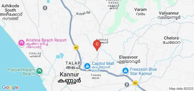 Dhanalakshmi College of Nursing, Kannur Map
