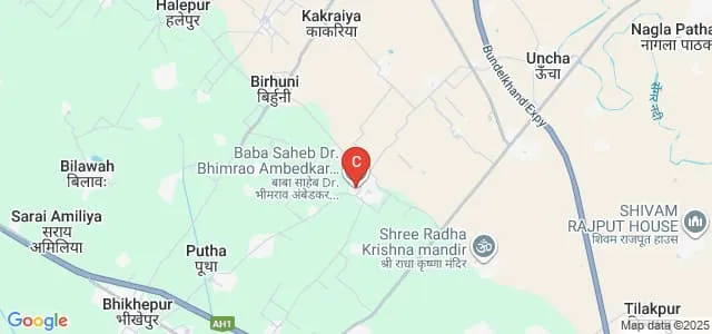 Baba Saheb Dr Bhimrao Ambedkar Government Polytechnic, Haidarpur, Auraiya Map