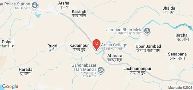 Arsha College, Purulia Map
