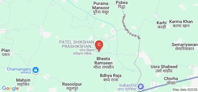 Patel Shikshan Prashikshan Mahila Degree College, Basti Map