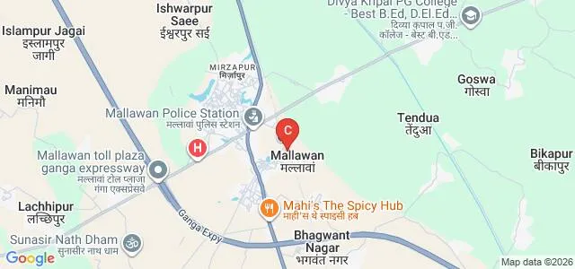 Sri Jagannath Prasad Mahavidyalaya, Hardoi Map