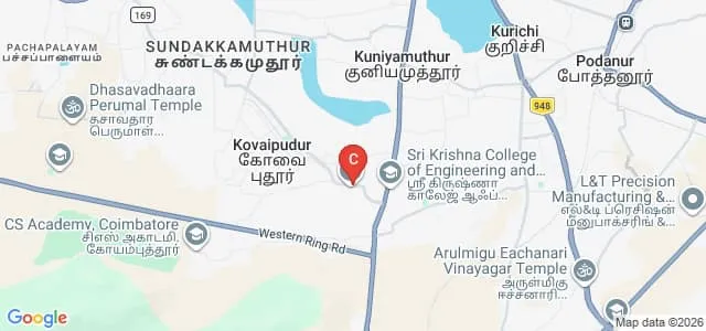 VLB Janakiammal College of Arts and Science, Coimbatore Map