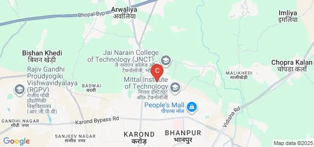Mittal Institute of Pharmacy, Bhopal Map