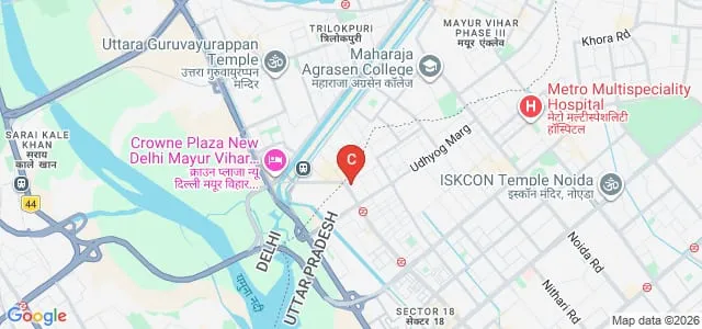 Birla Institute of Technology, Mesra, Noida Campus Map