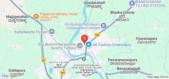 Nirmala School of Nursing, Shimoga Map