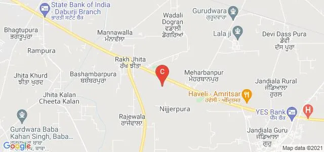 Amritsar Pharmacy College, Amritsar Map